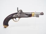 Pistolet réglementaire Francais à percussion modèle 1822T Bis construit neuf...