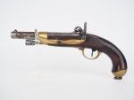 Pistolet réglementaire Francais à percussion modèle 1822T Bis construit neuf...