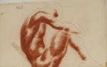 Georges ARTEMOFF "Etude de nu masculin"
Dessin à la sanguine.
Signé en...