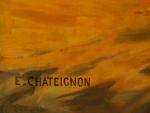 E. CHATEIGNON "Insomnie"
Huile sur toile. 
Signée en bas à gauche....