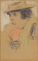MARQUET Albert ( 1875-1947) .
"Pierreuse", circa 1905
Pastel et crayon noir...