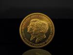Médaille commémorative de John F. Kennedy en or jaune 999°/00.
Frappe...