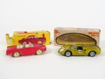 Lot de 2 miniatures automobiles 1/43e :
- MEBETOYS A25. Porche...