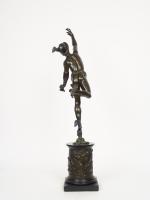 Jean de BOLOGNE (d'après) "Mercure ailé"
Sculpture en bronze à patine...