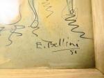E.BELLINI "Le carnet de notes" et "La lecon"
Paire d'aquarelles.
Signées en...