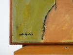 KIM WHANKI 'Untitled'. 
Huile sur toile, signée en bas à...