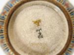Boite couverte en céramique Satsuma, Hekizan, période Taisho, à décor...