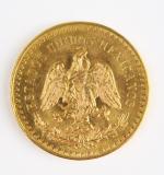 1 pièce de 50 pesos en or