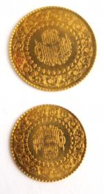 2 pièces en or. 5,32 g