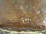 G. GORY "Le travail"
Sculpture en bronze à patine brune. 
Signée....