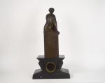 AIZELIN "Jeune femme à l'antique"
Sculpture en bronze à patine brune...