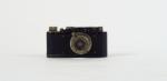 LEITZ. Leica II, laqué noir numéro 97348. Objectif Elmar 3,5/50...