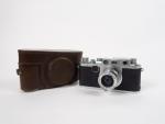 LEITZ. Leica II C numéro 448287. Objectif Elmar 3,5/5 cm...