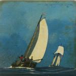 Léon HAFFNER "Yachts hollandais"
Huile sur panneau.
Signée en bas à droite....