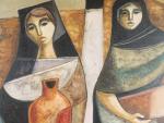 Lucio RANUCCI "Deux femmes"
Huile sur toile.
Signée en bas à droite...