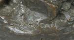 ROUSSEAU " Le mineur "
Sculpture en bronze à patine brune....
