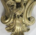 Cartel XIXème de style Louis XV en bronze, à décor...