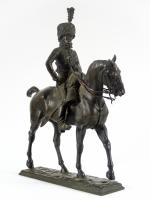 P. TOURGUENEEF. " Le hussard"
Sculpture en bronze à patine brune....