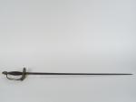 Epée d'officier Francais modèle 1812, monture bronze, plateau de garde...