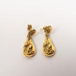 Paire de boucles d'oreilles Napoléon III en or jaune.
Poids. 2...