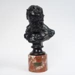 Alfredo PINA 
"Portrait de Victor Hugo"
Sculpture en bronze à patine...