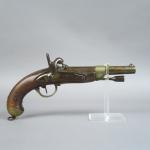 Pistolet réglementaire Francais type 1822 T Bis construit neuf de...