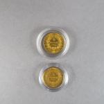 Deux pièces de 5 Francs or, 1857-A et 1859-BB.

FRAIS ACHETEURS...