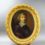 Ecole francaise fin XVIIIe. "Portrait de Jean de Roquette, Evêque...