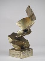 A. PENALBA. "Esquisse n°9 ou Poindre'".
Sculpture en bronze, signée, n°...
