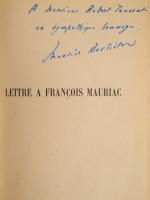 BARDECHE (Maurice). Lettre à Francois Mauriac. Paris, la Pensée Libre 1947. in-12,...