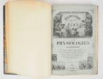 BIBLIOTHEQUE POUR RIRE. Les Physiologies parisiennes. Illustrées par Gavarni, Cham,...