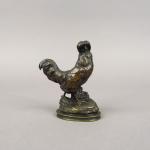 CAIN. "Le coq"
Sujet en bronze à patine brune.
Signé.
H. 9,5 cm
