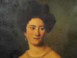 Louis DAVID (attribué à) "Portrait de Mademoiselle Foucques D'emonoilles".
Huile sur...