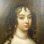 Ecole Hollandaise  XVIIème. "Jeune femme au collier de perles"....