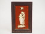 Sujet XVIIème en ivoire " Saint Joseph et l'Enfant Jésus...