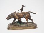Pierre-Jules MENE
"Chien de chasse"
Sculpture en bronze. 
Signée. 
23,5 x 32...
