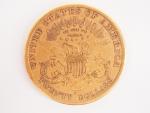 Pièce de 20 Dollars en or, 1883.
FRAIS ACHETEURS 5% TTC
