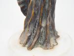 Agathon LEONARD. 'Jeune femme à la cothurne'.
Sculpture en bronze à...