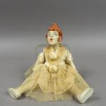 Colombine de Willette, poupée d'artiste circa 1918 en état d'usage,...