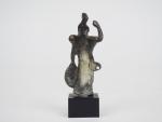 Applique en bronze figurant la déesse Minerve. Epoque romaine. 
H....