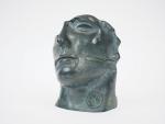 Igor MITORAJ 
"Centurion"
Sculpture en bronze à patine verte.
Signée.
Numérotée H. C...