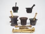 Collection de cinq mortiers en bronze XVIIème et XIXème.
On y...
