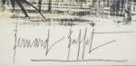 Bernard BUFFET.
'La lucarne'.
Lithographie en couleurs.
Signée en bas à droite.
Numérotée 66/150.