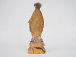 Statuette XVIIIème en terre cuite polychrome.
"Vierge en Majesté"
H. 42 cm
(manques...
