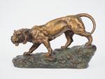 Roger RICHARD
"Tigre"
Sculpture en bronze à patines médaille et brune.
Signée.
26,5 x...