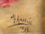 M. ARGELES
"Bouquet de roses"
Huile sur toile.
Signée en bas à droite...