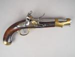 Rare pistolet de cavalerie Francais modèle AN IX, fabrication Maubeuge...
