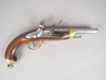 Pistolet réglementaire de cavalerie modèle 1816 à silex, fabrication, comme...