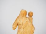 Sujet XVIIème en ivoire sculpté " Vierge à l'Enfant ".
H....