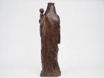 Sculpture fin XVIIème début XVIIIème en chêne sculpté.
" Vierge à...